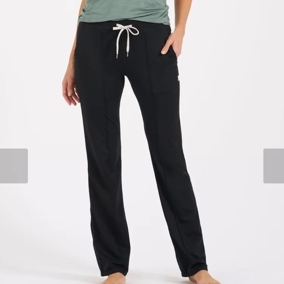 Vuori Halo Wide Leg Flare Black Womens Pants - Picture 1 of 13